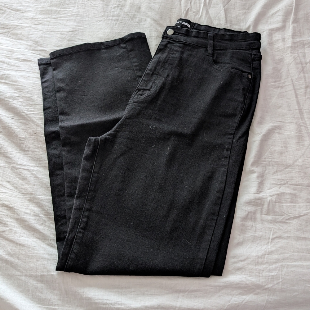 Classic Black Straight Leg Jeans